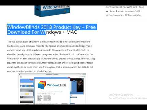 windowblinds 10.62 product key
